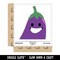 Flirty Pocket Eggplant Aubergine Funny Waterproof Vinyl Phone Tablet Laptop Water Bottle Sticker Set - 5 Pack